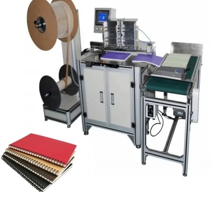 Two Ring Double Wire Coil Spiral Calendar Closing Binding Binder Machine Equipment
