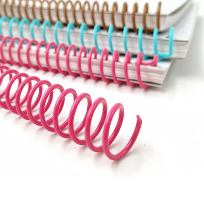 Single Coil PVC Plastic Spiral Binding Ring 1-1/8'' For Office Documents