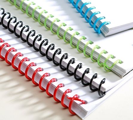 Single Coil PVC Plastic Spiral Binding Ring 1-1/8'' For Office Documents