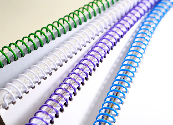 Single Coil PVC Plastic Spiral Binding Ring 1-1/8'' For Office Documents