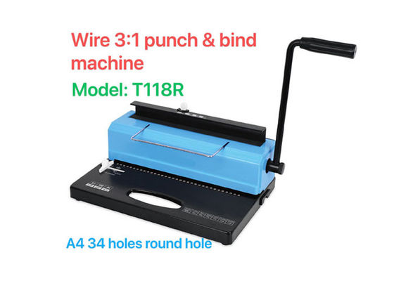 14.3mm Wire Ring Binding Machine For A4 Paper Notebook